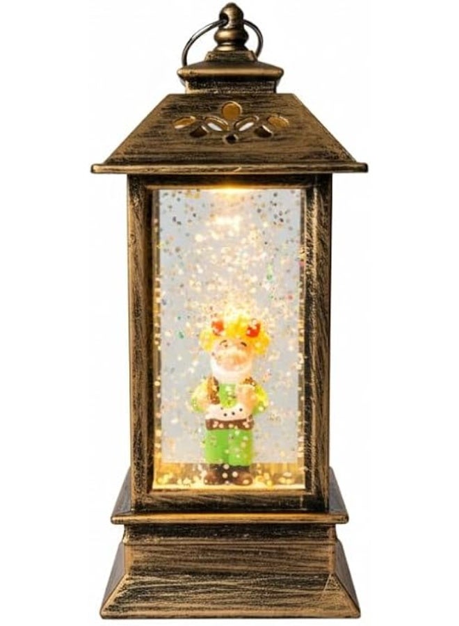 فانوس زيت رمضاني بتصميم مئذنة مزود بشخصيات فنانيس مع إضاءة ملونة وأغاني تراثية يعمل بالشحن لزينة رمضانية ساحرة بأسلوب مذهل OM - Image 1